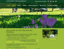 Tablet Screenshot of campingaspe.com